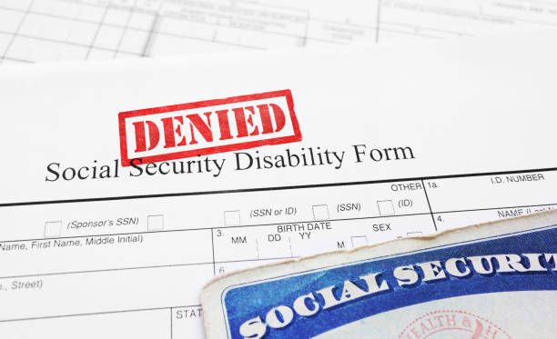Denied Social Security Disability Application Form Kept at a Lawyers Office in Rome, NY